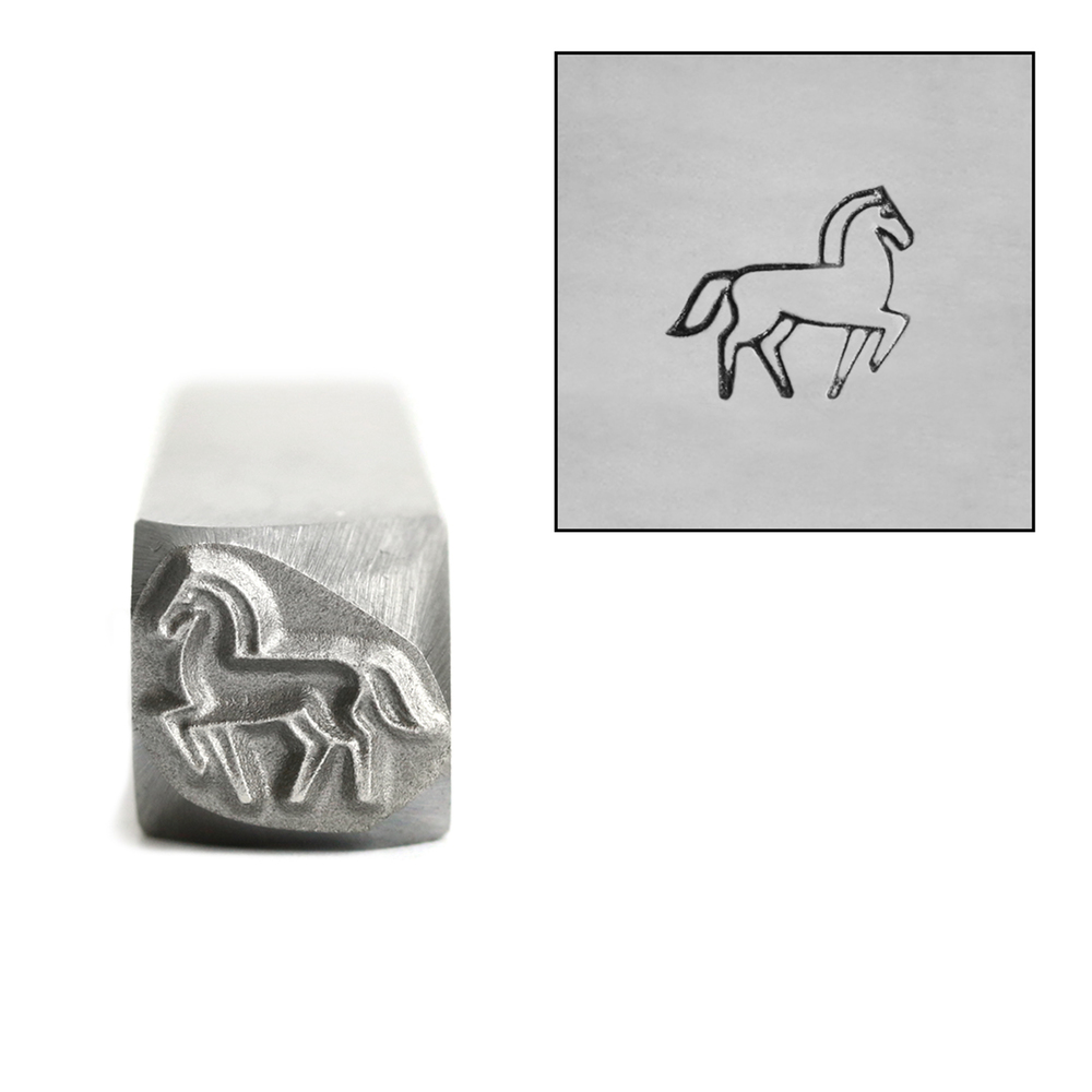 Metal Stamping Tools Horse Metal Design Stamp, 8.3mm